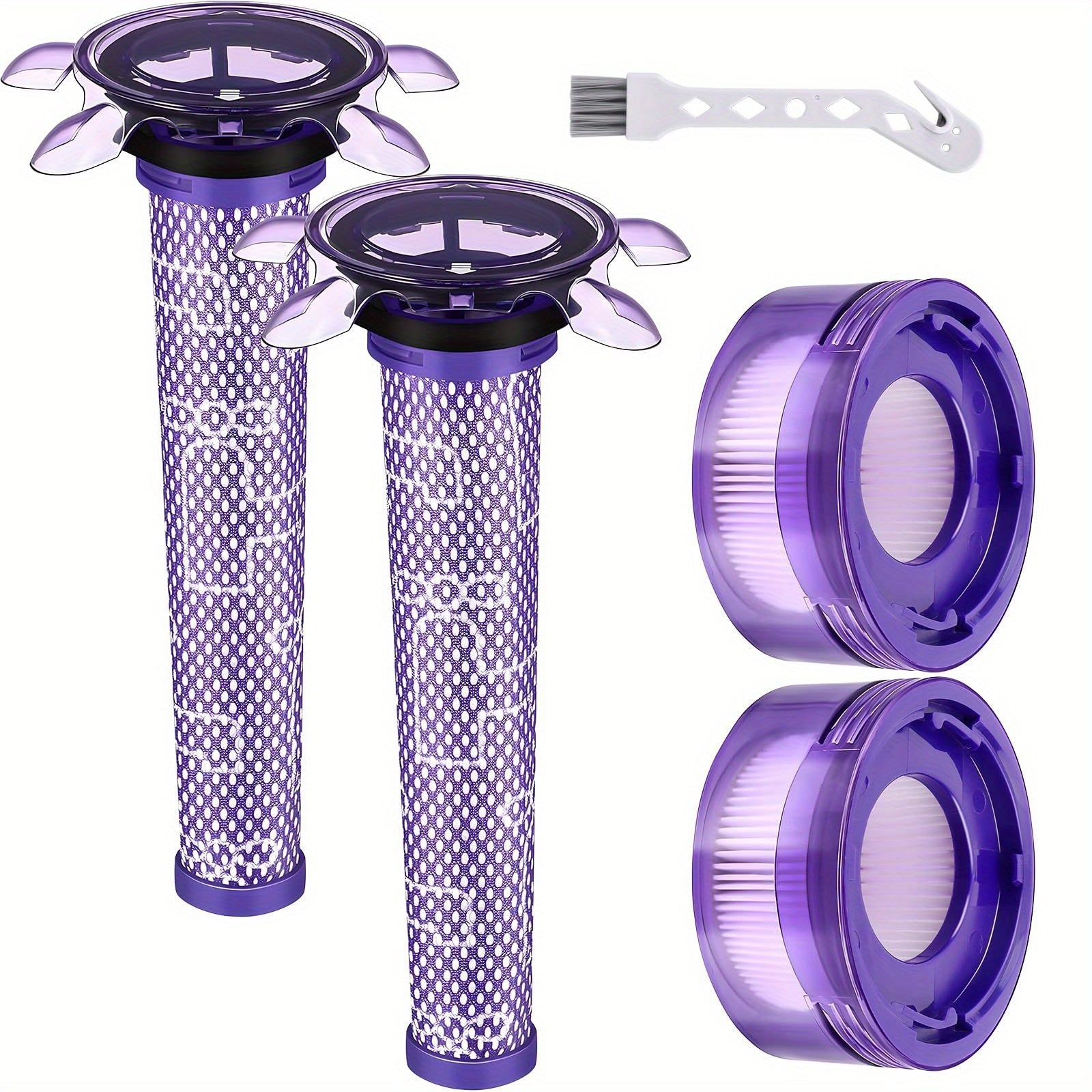 Upgraded V7 V8 Replacement Filter for New Version V7 V8 Cordless Vacuum, V8 Animal Extra SV25, SV37, SV10, V8 FOCUS Mattress, Replace Part #965661-05 & 967478-05