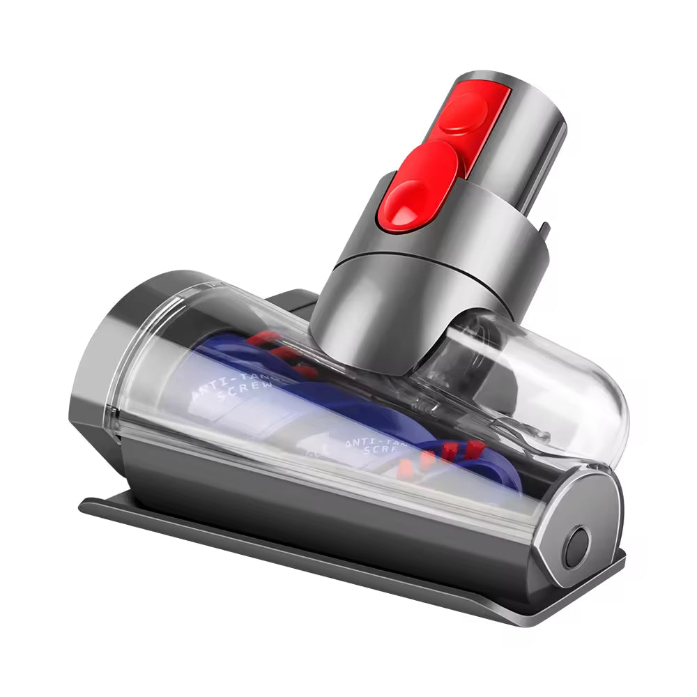 Mini Motorized Brush Head Compatible with Dyson V7 V8 V10 V11 V15 Vacuum Cleaners - Pet Hair Removal Vacuum Attachment - Hair Screw Tool for Carpeted Stairs, Couch/Sofa Cushions, Car Carpet