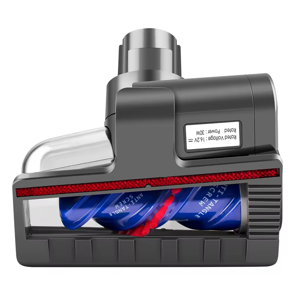 Mini Motorized Brush Head Compatible with Dyson V7 V8 V10 V11 V15 Vacuum Cleaners - Pet Hair Removal Vacuum Attachment - Hair Screw Tool for Carpeted Stairs, Couch/Sofa Cushions, Car Carpet