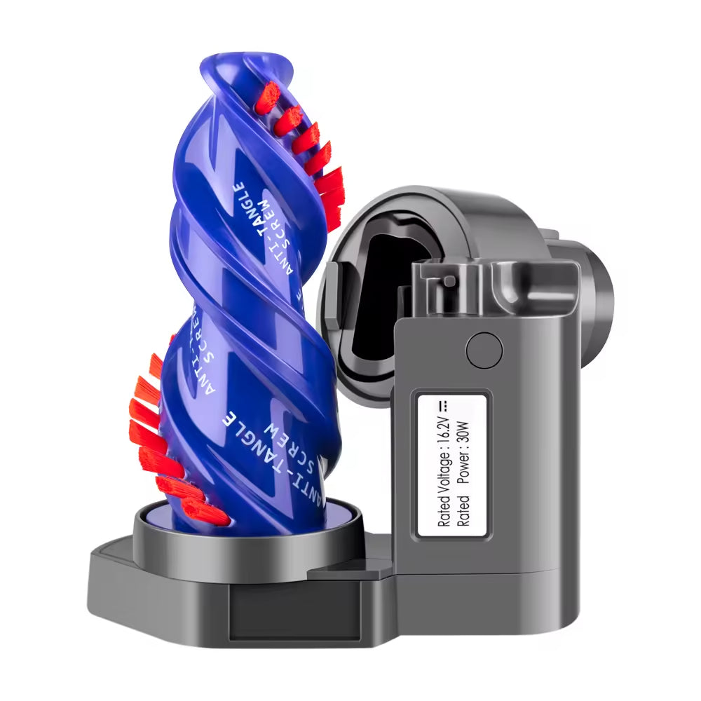 Mini Motorized Brush Head Compatible with Dyson V7 V8 V10 V11 V15 Vacuum Cleaners - Pet Hair Removal Vacuum Attachment - Hair Screw Tool for Carpeted Stairs, Couch/Sofa Cushions, Car Carpet