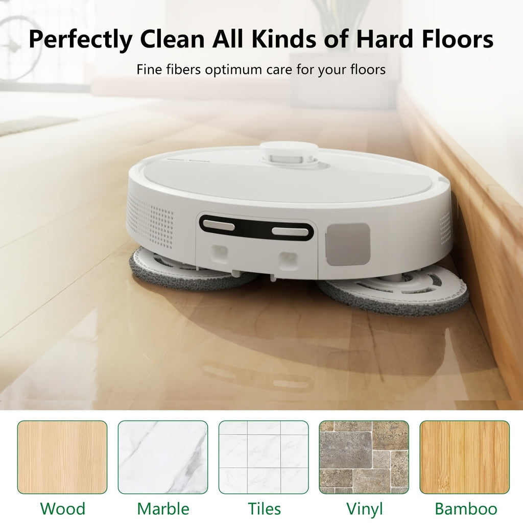 Main Brush HEPA Filter Side Brush Dust Bag Mop Cloth Replacement Fit for IRobots Roombas 505 Combo & 405 Combo Vacuum Cleaner