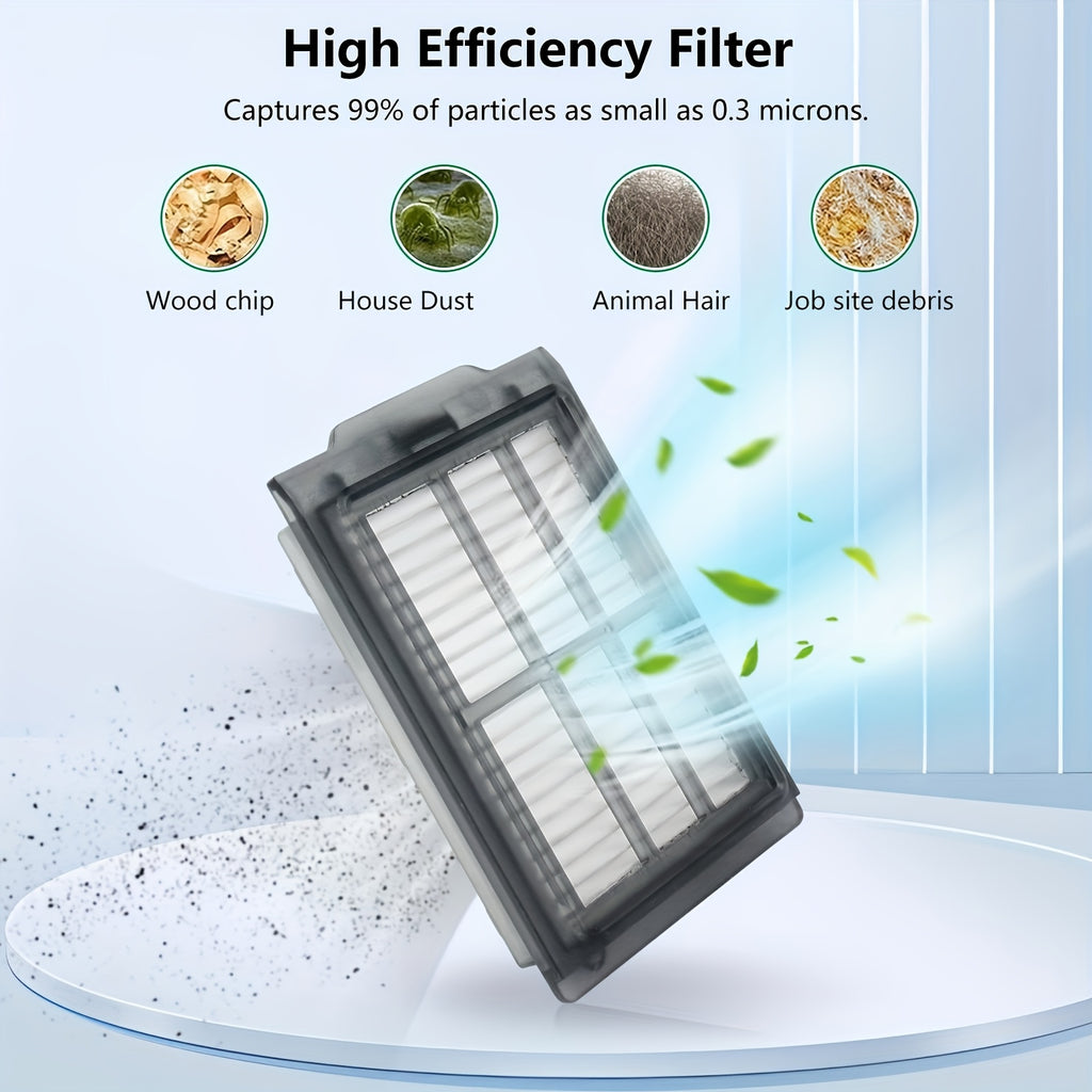 Main Brush HEPA Filter Side Brush Dust Bag Mop Cloth Replacement Fit for IRobots Roombas 505 Combo & 405 Combo Vacuum Cleaner