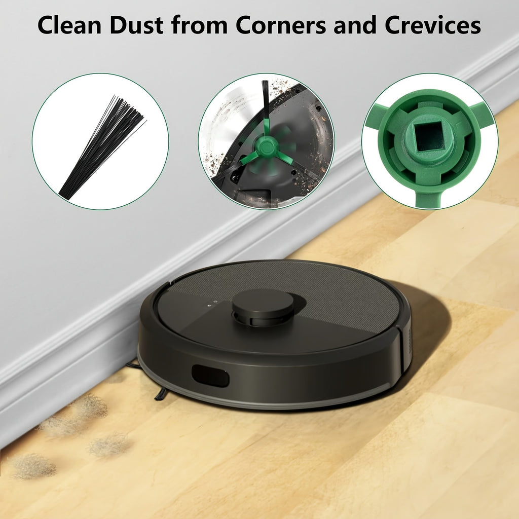 Main Brush HEPA Filter Side Brush Dust Bag Mop Cloth Replacement Fit for IRobots Roombas 505 Combo & 405 Combo Vacuum Cleaner