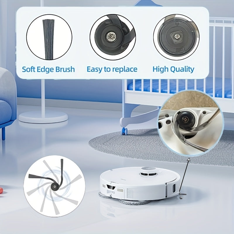Main Brush Mop Pad Hepa Filter Dust Bag Replacement Parts for Roborock Qrevo Curv/ P20 Pro/Qrevo Edge Vacuum Cleaner Accessories