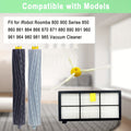 Main Side Brush Hepa Filter Parts Compatible for IRobots Roombas 850 860 861 864 866 870 871 880 890 891 960 961 980 981