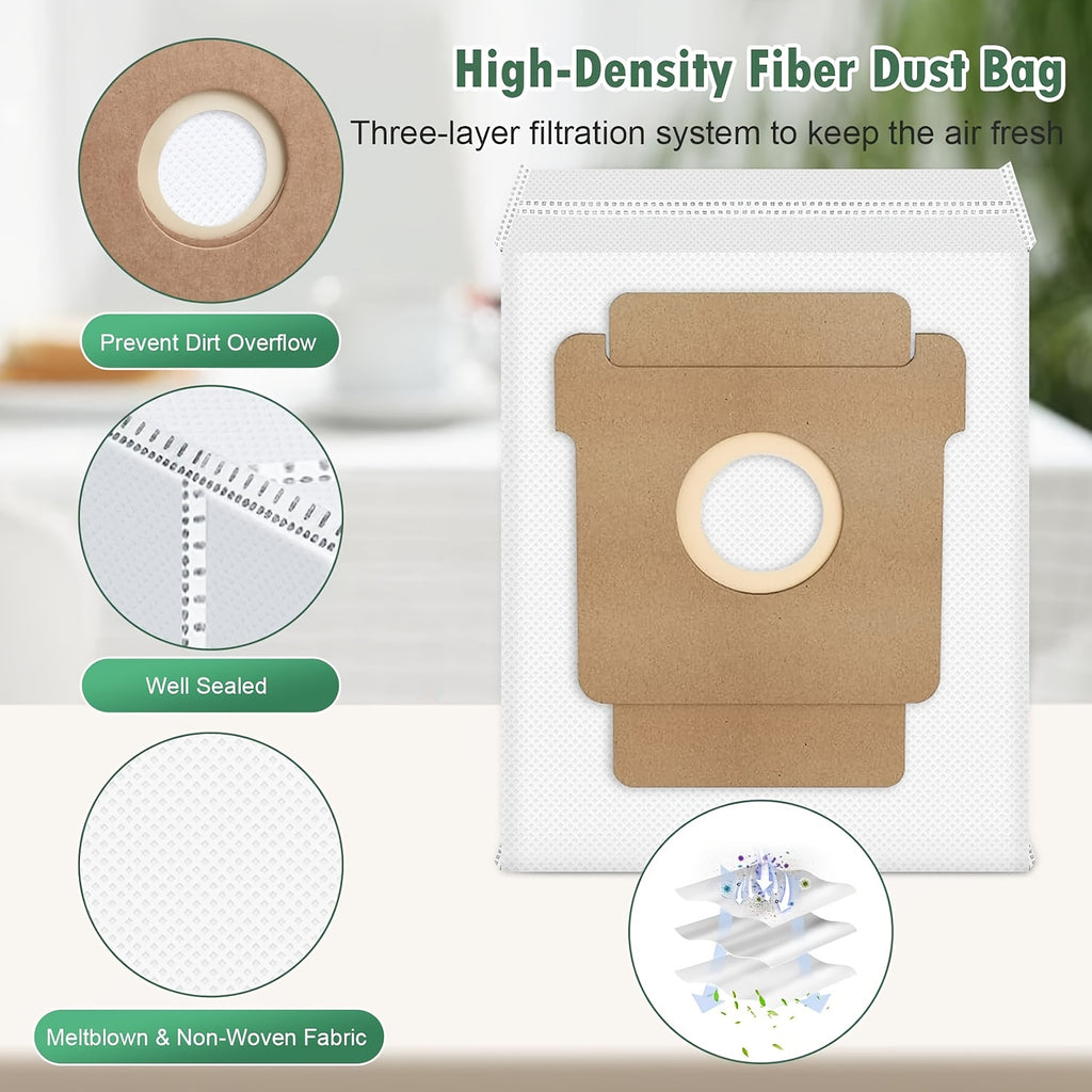 8pcs Replacement Parts Main Brush Side Brush HEPA Filter Fit for IRobot Roombas Plus 405/505/507 Combo Robot Vacuum Cleaner