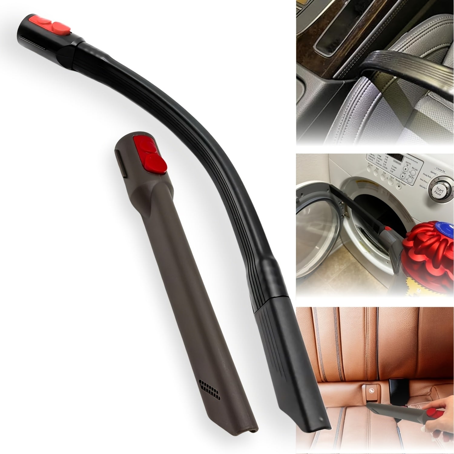 ABS Material Long Flexible Crevice Tool Dryer Vent Cleaner Vacuum Attachment Fit for Dyson V7 V8 V10 V11 V15