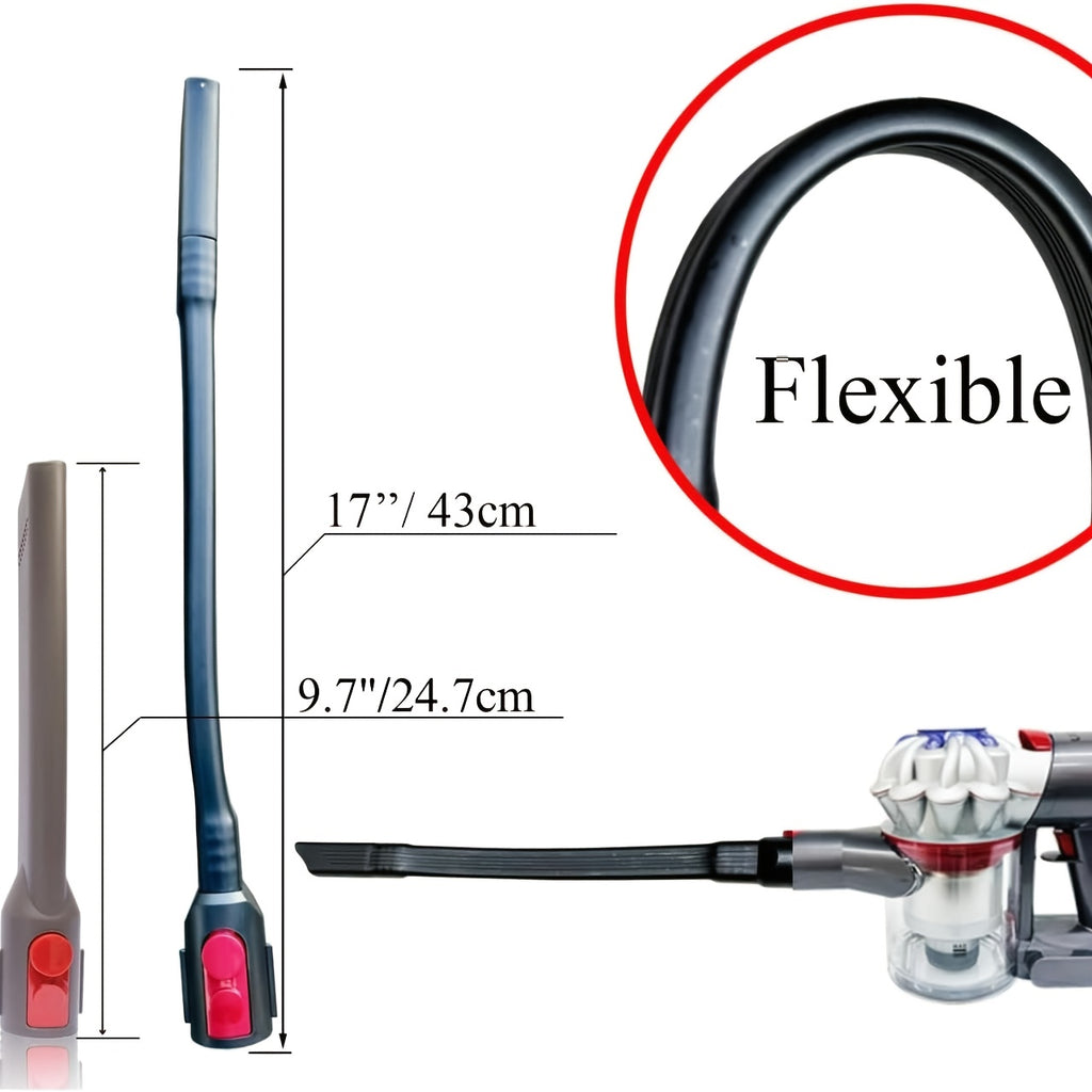ABS Material Long Flexible Crevice Tool Dryer Vent Cleaner Vacuum Attachment Fit for Dyson V7 V8 V10 V11 V15
